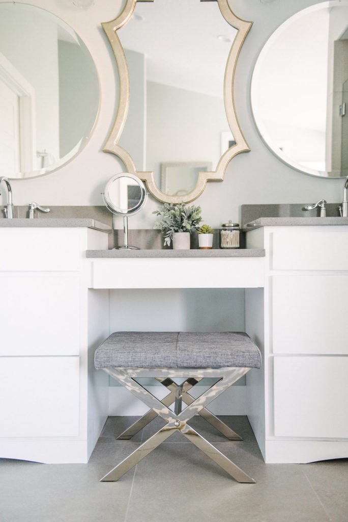 Cute vanity in master bath