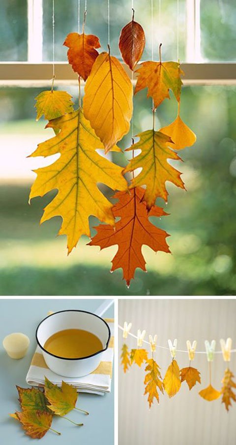 Őszi levél dekorok